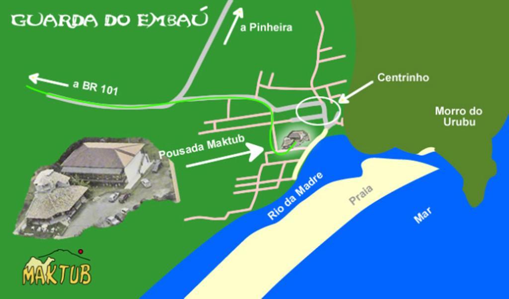 Pousada Maktub Guarda do Embaú Exteriör bild
